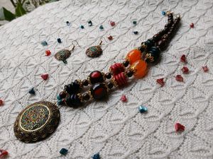Multicolour Tibetian Jewellry Set
