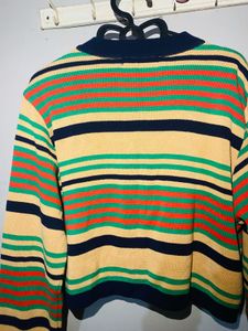 Striped Knit Cardigan