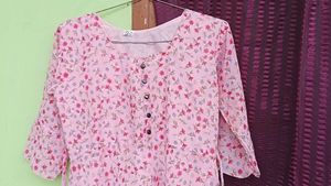 Baby Pink Printed 🌷Dress