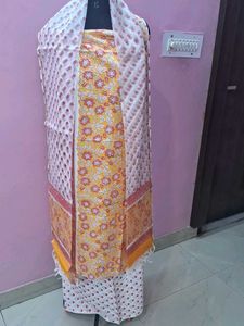 Elegant Kurta plazzo fabric unstiched&amp; Dupatta