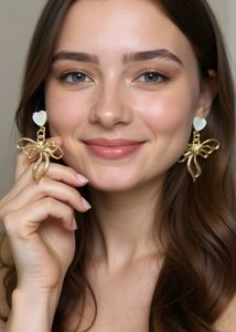 Anti Tarnish Golden Butterfly Earrings