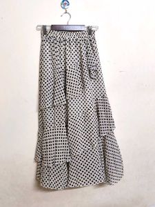 Polka Dot Tiered Skirt