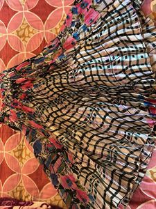 Colorful Pleated Skirt