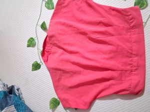 Coral Short Sleeve Blouse