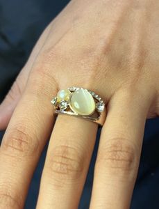 Rose Gold Pearl and Diamond Ring