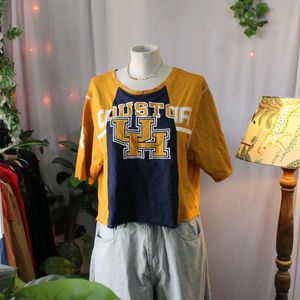 Houston Graphic Oversized Croppe d Tee