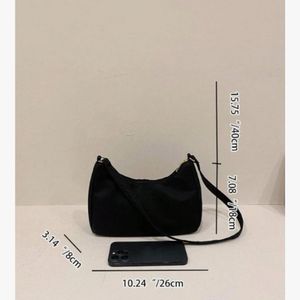 Black Nylon Shoulder Bag