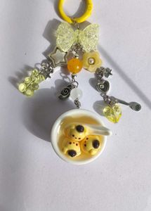 Pompompurin Charm Keychain