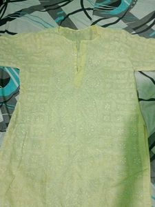 Light Yellow Kurti