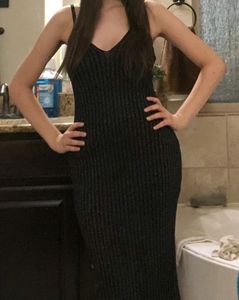 Double Slit With Rib Details Bodycon Dress ✨