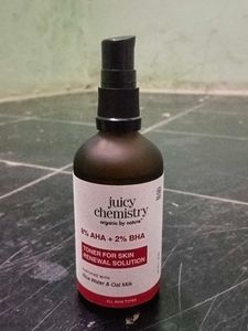 Juicy Chemistry 8%Aha and 2%bha Exfoliating Toner