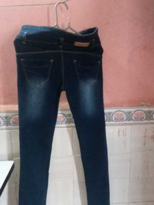 High-Waisted Denim Jeans