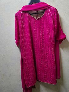 Pink Sharara Set