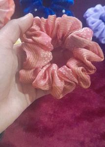 Handmade Set Of 4 Scrunchies+ 🎁