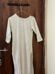 White Cotton Kurta