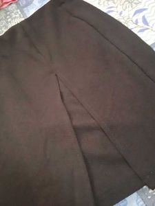 Black Casual Skort