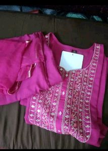 Elegant Pink Kurta Set with Dupatta