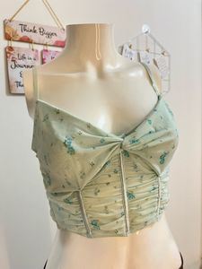 Floral Print Corset Top