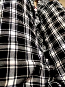 Black Checked Trousers