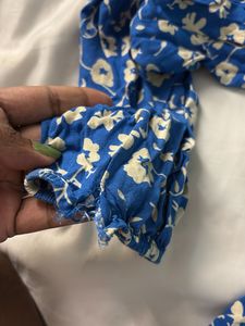 Floral Blue Mini Dress