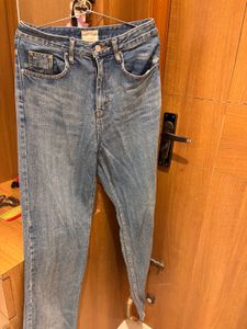 Blue High Waist Denim Jeans
