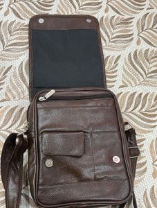 Brave Clothing Leather Messenger Bag- New