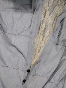 Tiered Denim Skirt