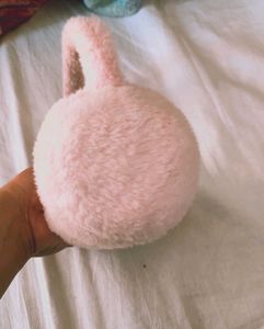 Pink Fuzzy Earmuffs
