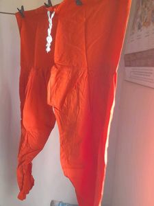 Orange Cotton Salwar