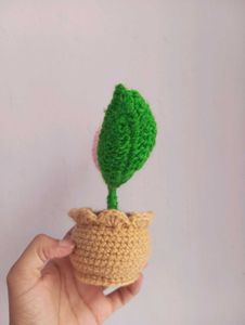 Handmade Crochet Tulip Flower Pot