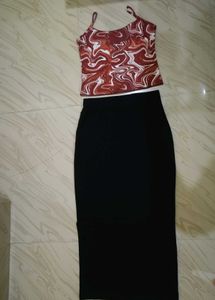 Combo Of Top And Pencil Skirt