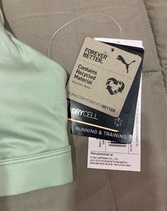 PUMANWTWomen Sports Lightly Padded Bra (Green)