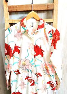 Floral Print Shirt Bust Size-34-36