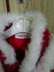 Royal look Floral Baby Jacket with Fur Trim