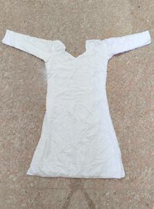 White A-line Kurti