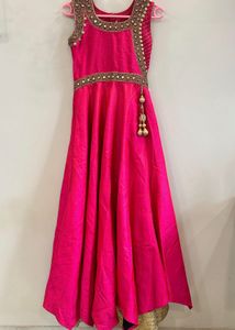 Stunning Pink Anarkali Gown