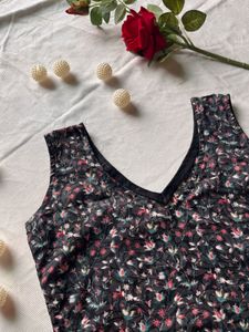 Floral Print Mini Kurta