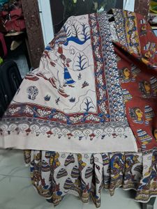 GentlyUsed Hand-Painted KalamkariSaree With Blouse