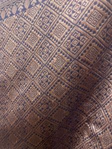 BLUE GREEN WEAVING SAREE