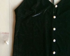 SHIEN Black Backless Top Size:XS