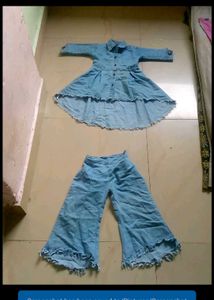 Denim Two-Piece Set