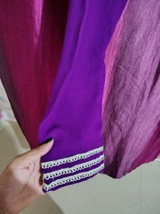 Purple New Kurta Set With Dupatta