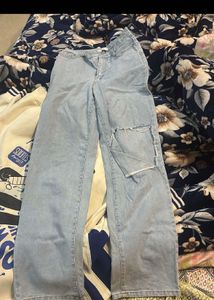 Ripped Light Wash Jeans