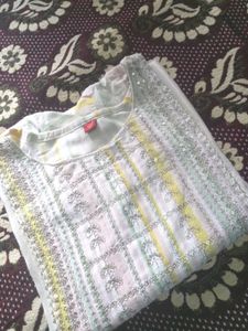 Multi Colour Embroidery Kurti