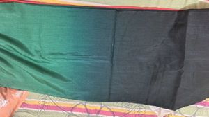 Elegant Green n black Saree