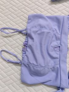 Padded Crop Top With Flared Trousers| Medium