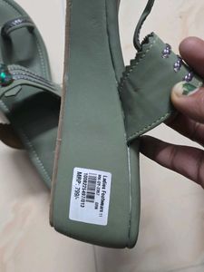 Diva Green Embellished Flats