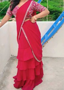 Pink Half Saree 💗
