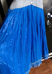 Blue Gown With Jacket