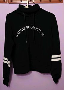 Black Hoodie with Print